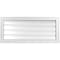 Ekena Millwork Vertical Surface Mount PVC Gable Vent: Functional, w/ 2"W x 2"P Brickmould Sill Frame, 36"W x 16"H GVPVE36X1603SF - alternate 1